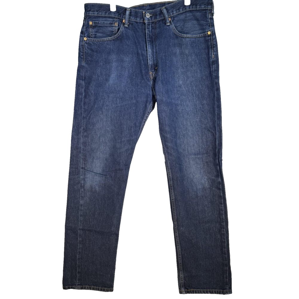 Levis 505 Jeans Mens 36x34 Blue Straight Leg Denim Regular Fit Classic